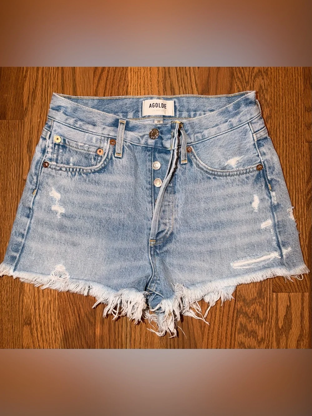 AGOLDE Parker Denim Shorts